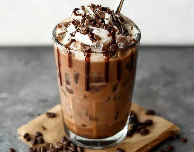 mocha dingin mesin kopi