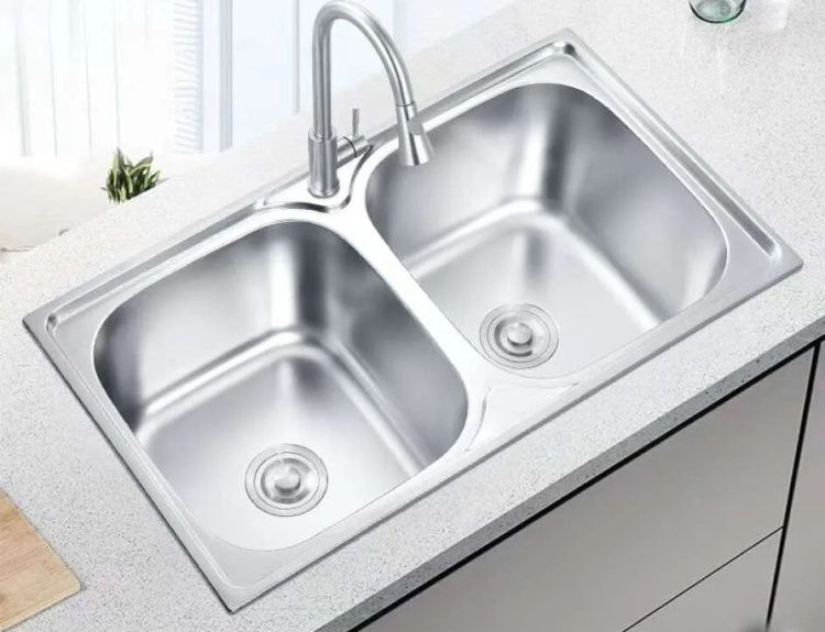 wastafel dua bak untuk restoran