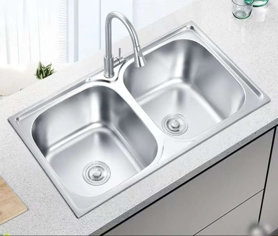 wastafel dua bak untuk restoran