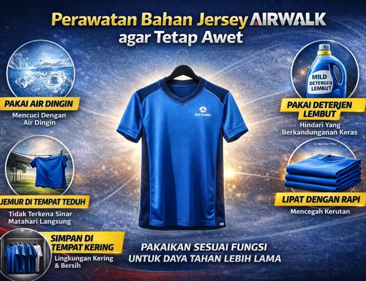 Perawatan Bahan Jersey Airwalk agar Tetap Awet
