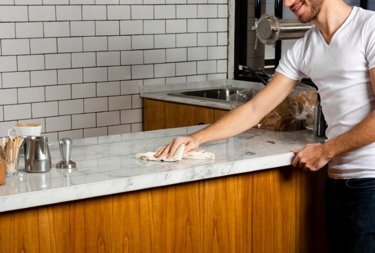 alur pembersihan area masak